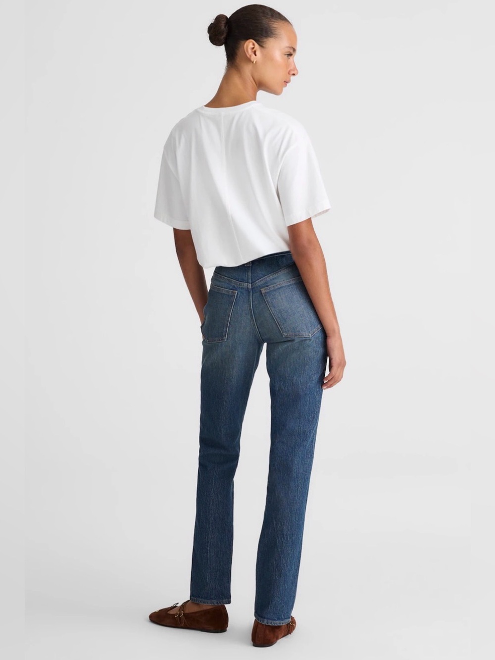Madewell The Mid-Rise Perfect Vintage Jeans Sz 26T Medium Wash Cotton Tall Denim